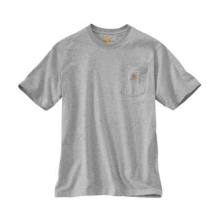Carhartt SM REG GRY SS Pock Tee K87-HGY-SML-REG